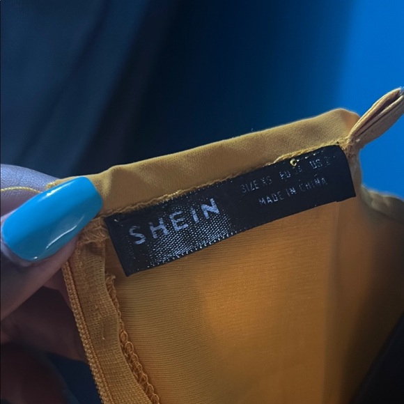 Shein Yellow Romper with Ruffle Details - Picture 2 of 6